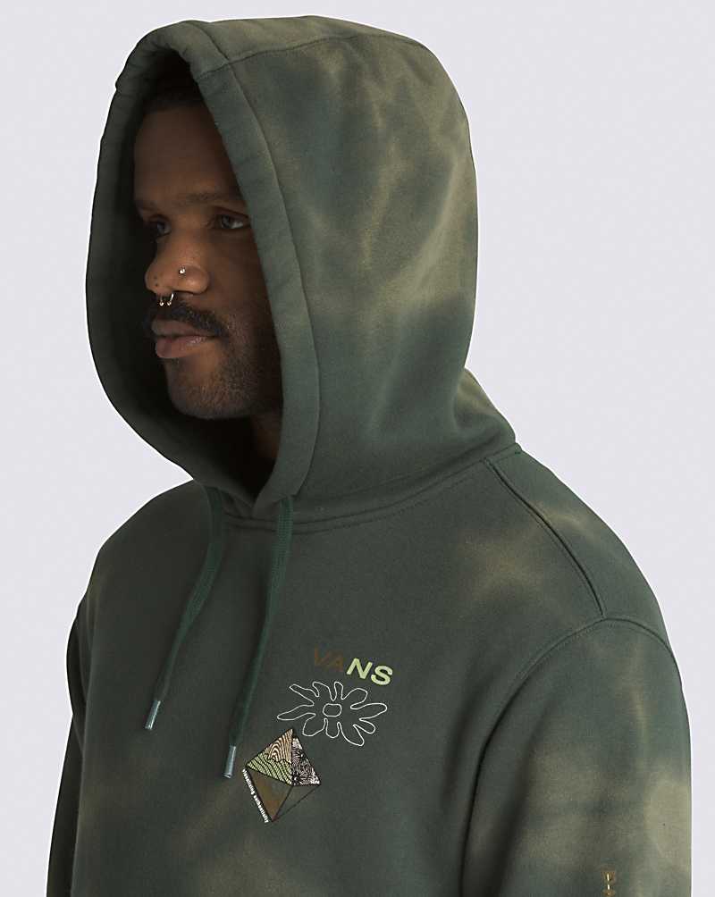 Vans Elevated Thinking Pullover Men Hoodie Deep Green | FV1-6421