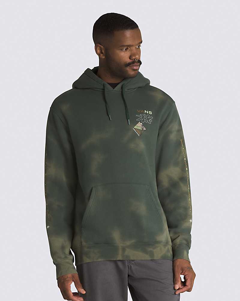 Vans Elevated Thinking Pullover Men Hoodie Deep Green | FV1-6421