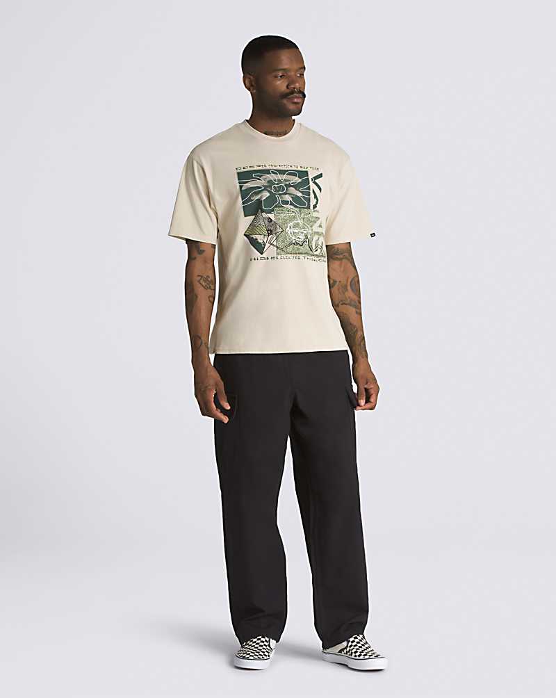 Vans Experiment 66 Men T Shirts Beige | RK1-6345