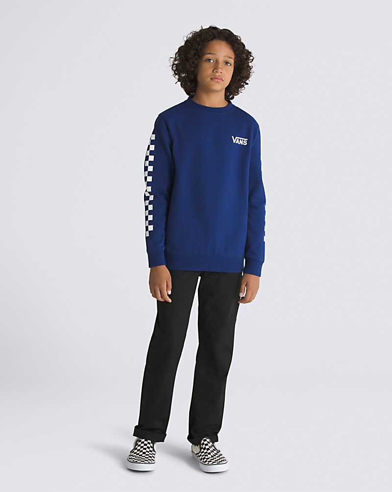 Vans Exposition Crew Kids' Sweatshirts Blue | VP1-4352