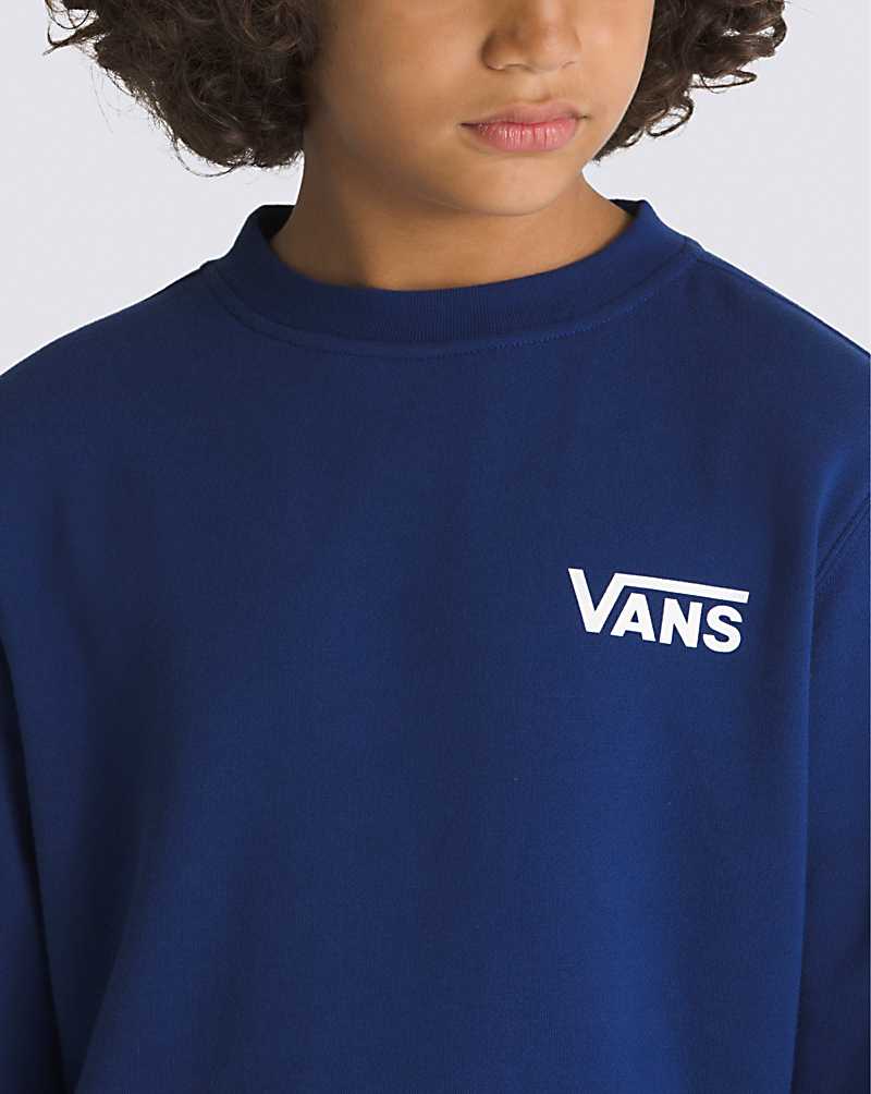 Vans Exposition Crew Kids' Sweatshirts Blue | VP1-4352