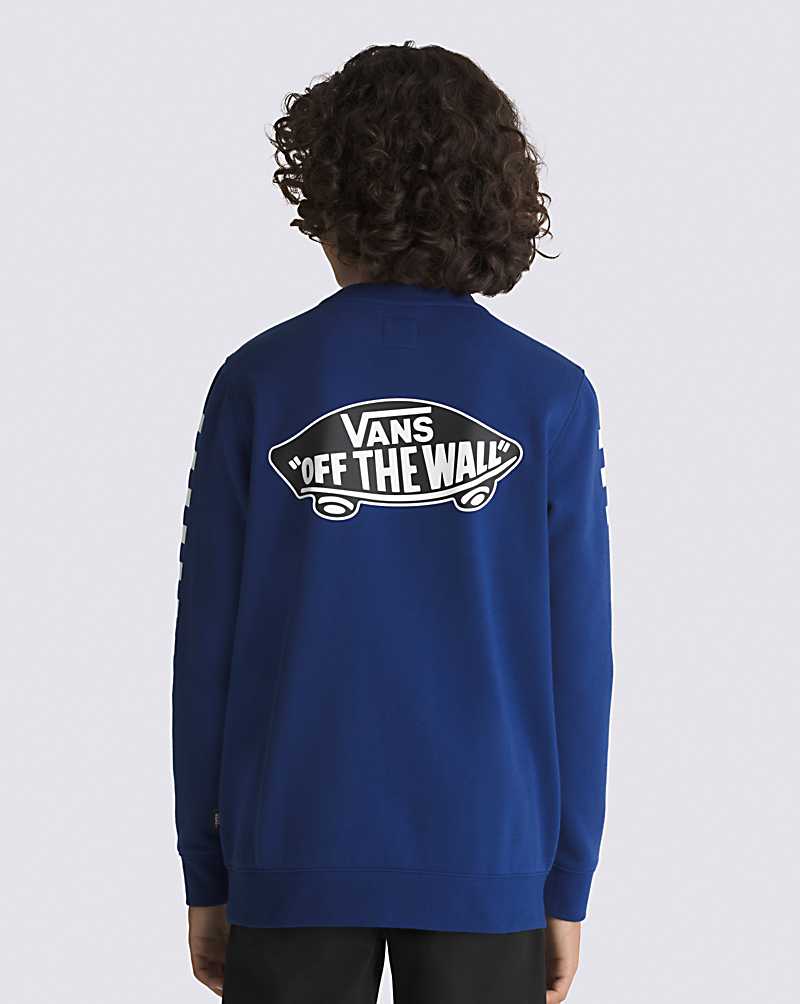 Vans Exposition Crew Kids\' Sweatshirts Blue | VP1-4352