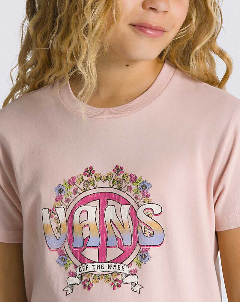 Vans Farewell Tour Crew Kids' T Shirts Rose | YL1-1013