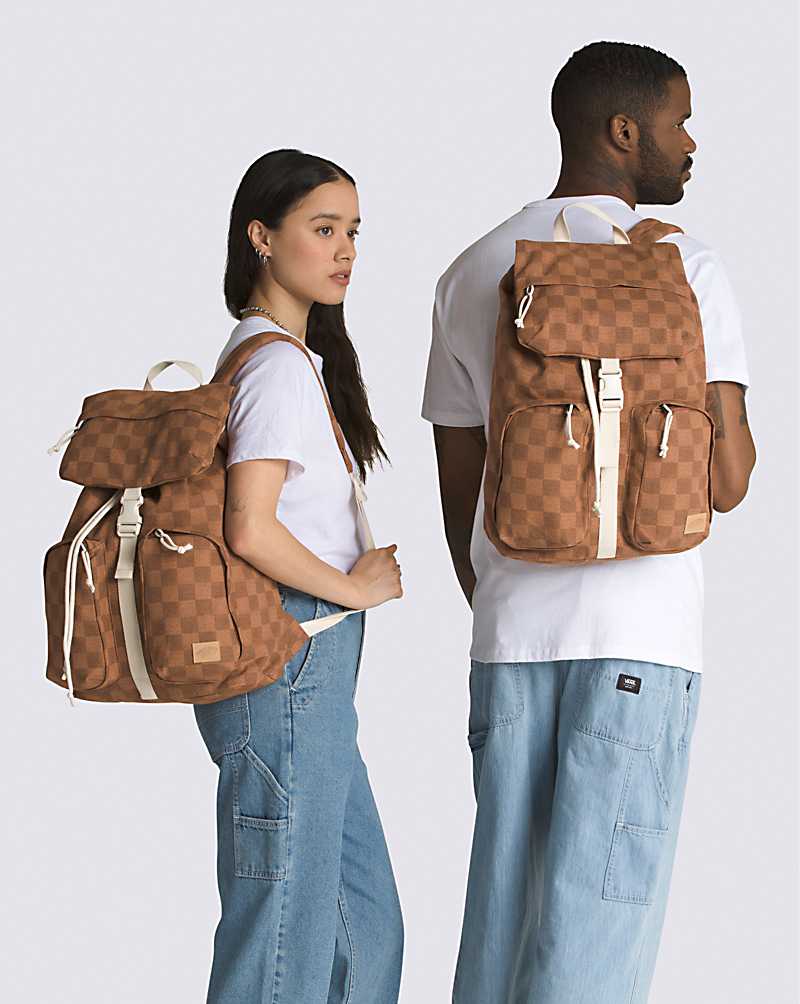 Vans Field Trippin Men Backpacks Mocha | TB1-4358