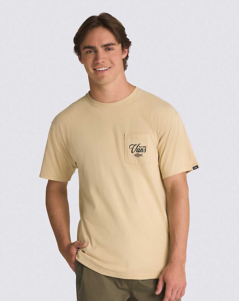 Vans Fishing Club Pocket Men T Shirts Olive | RS1-9085