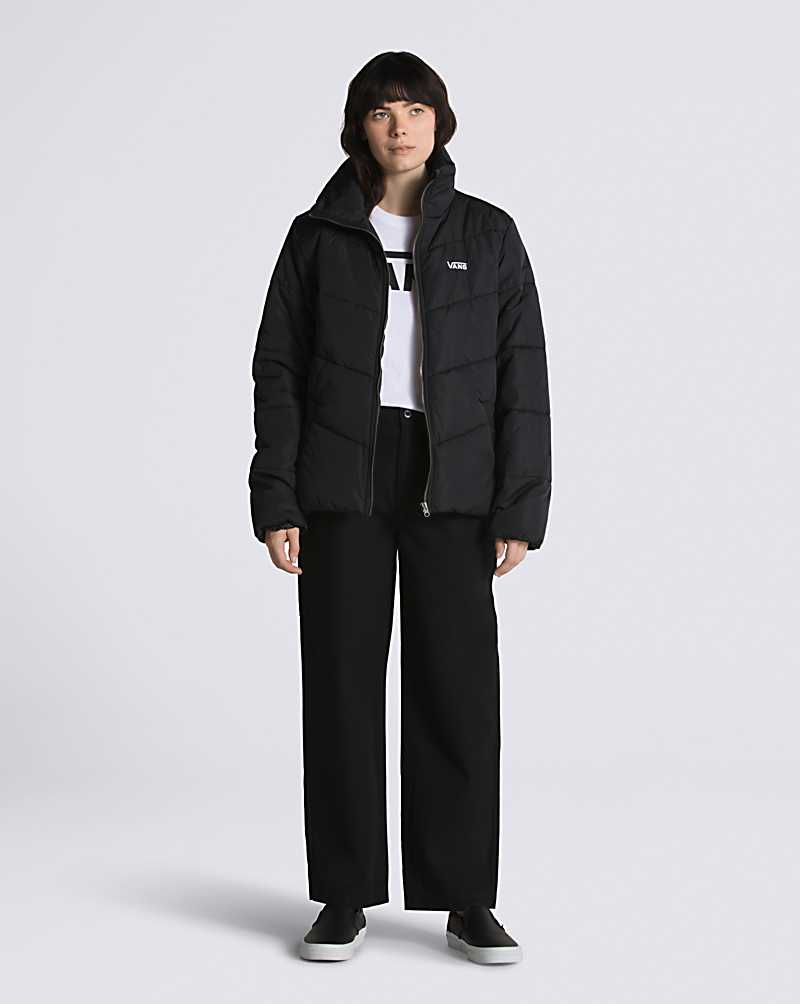 Vans Foundry Puffer MTE-1 Jacket Women Jackets Black | FR1-8712