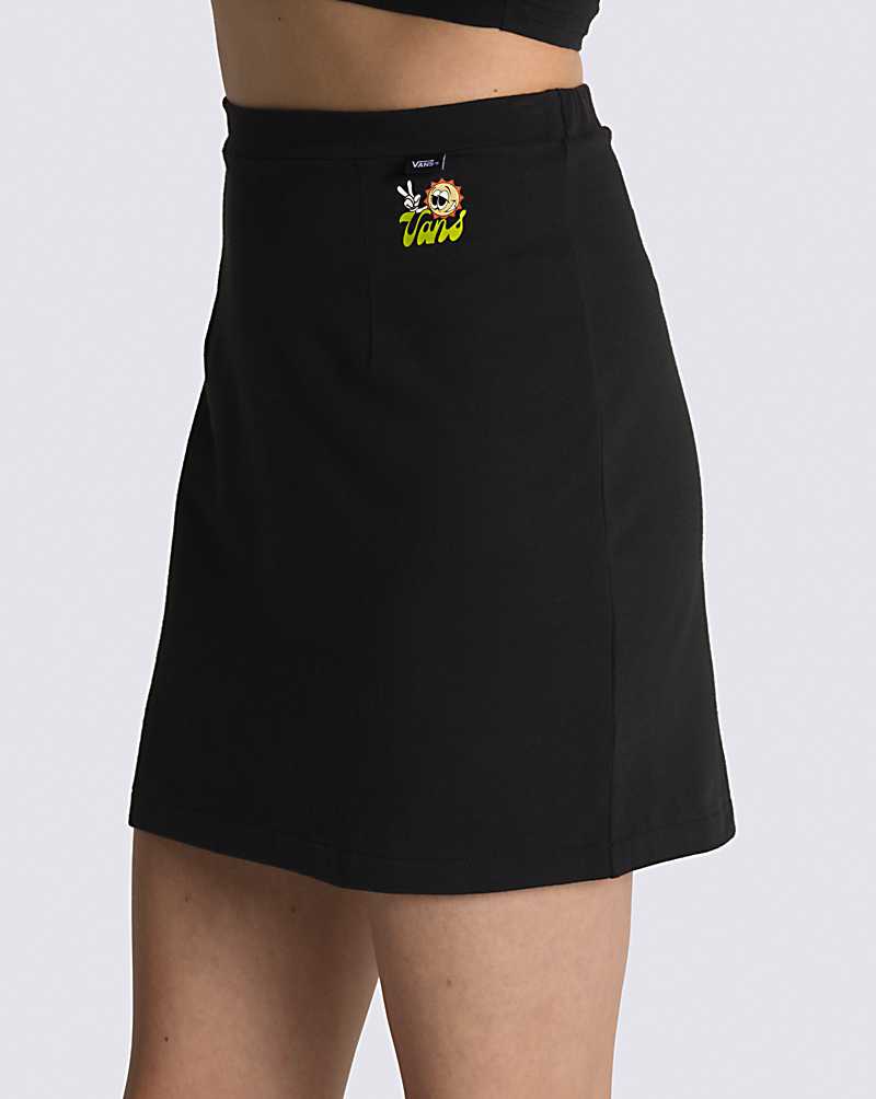 Vans Fruit Party High Waisted Women Skirts Black | SJ1-2069