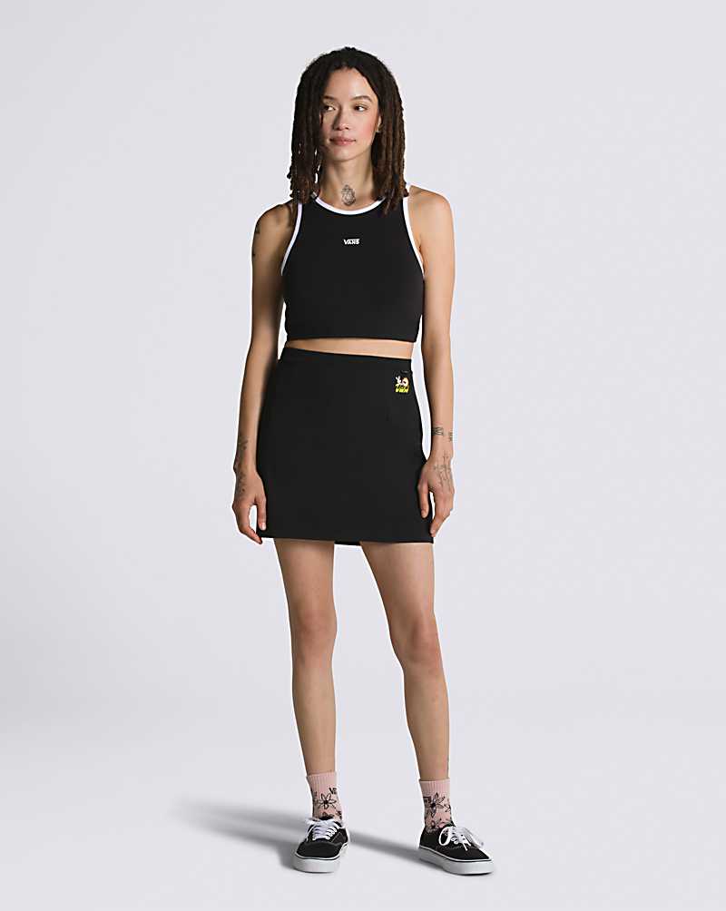 Vans Fruit Party High Waisted Women Skirts Black | SJ1-2069