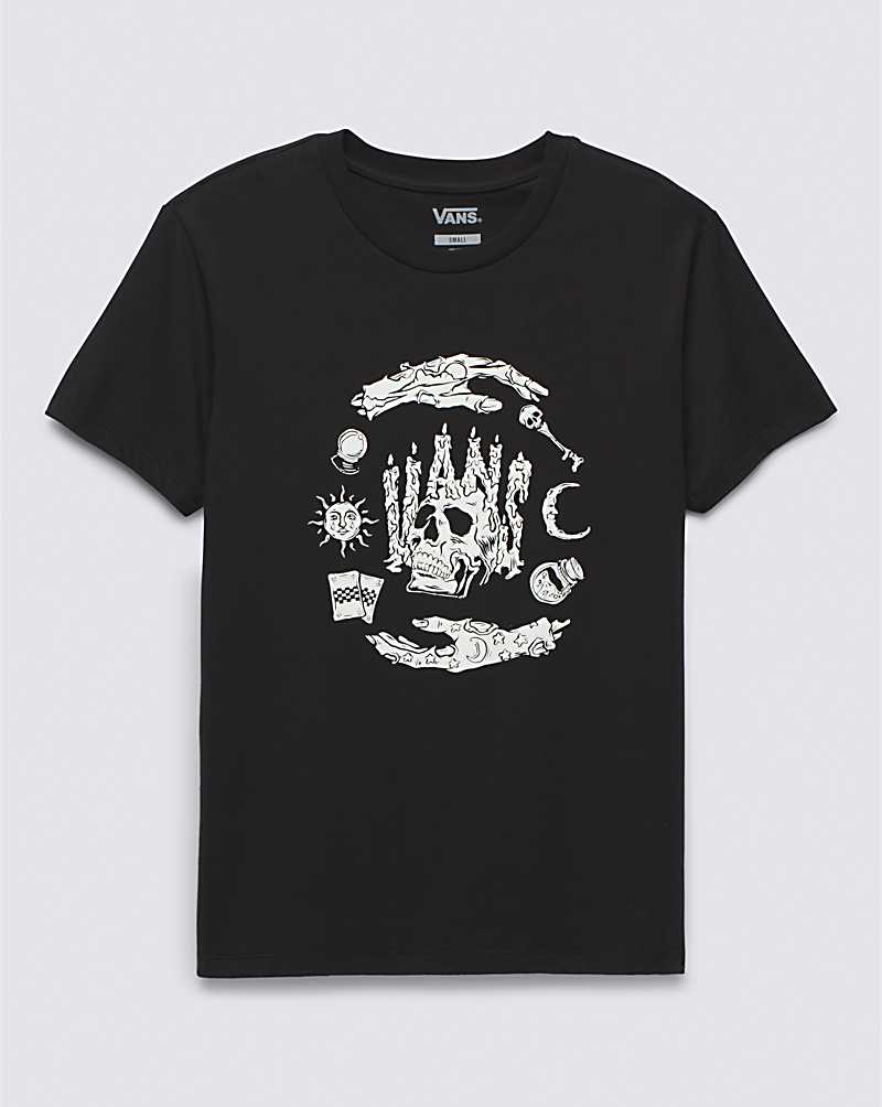 Vans Full Circle Boyfriend Women T Shirts Black | FI1-4674