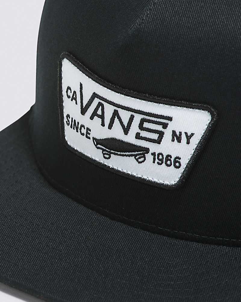 Vans Full Patch Snapback Men Hats Black | YR1-1956