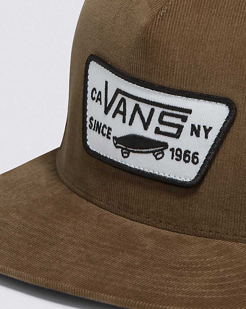 Vans Full Patch Snapback Men Hats Olive | LL1-8440