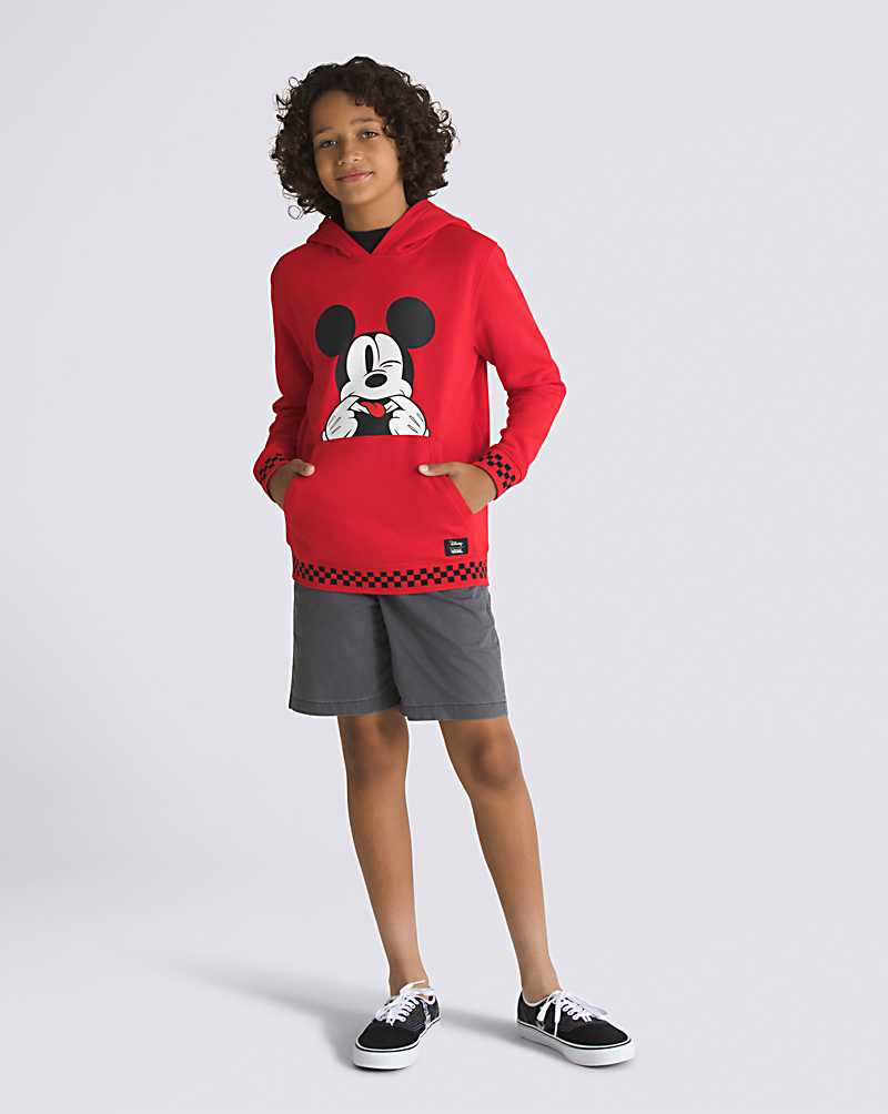 Vans Funhouse 100 Pullover Kids' Hoodie Red | PR1-1907