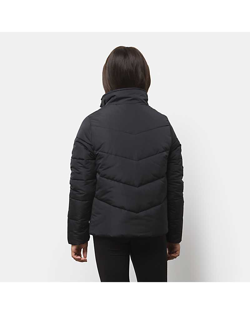 Vans Girls Foundry Puffer Jacket Kids' Jackets Black | RF1-7759