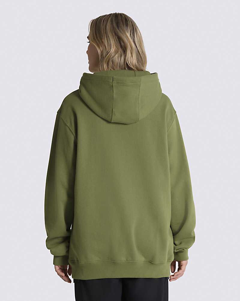 Vans Global Pullover Men Hoodie Olive | RJ1-3533