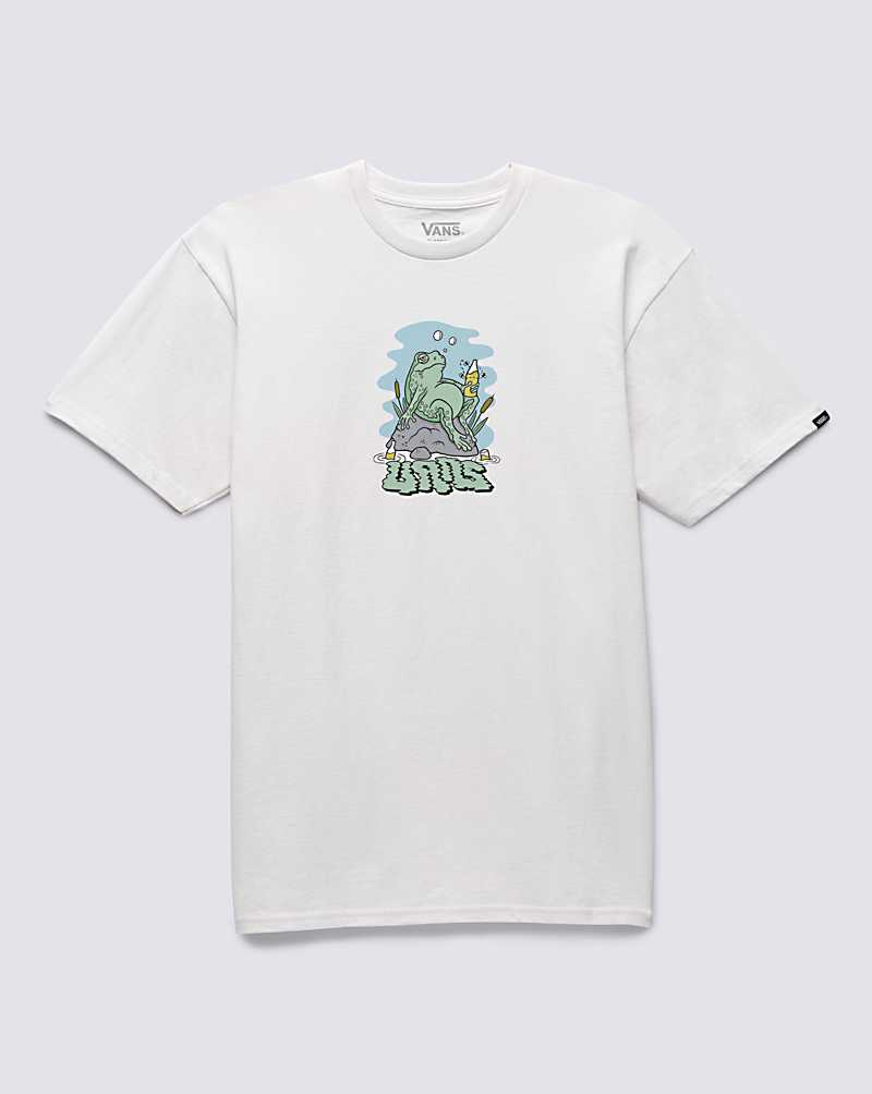 Vans Groggy Froggy Men T Shirts White | HV1-2479