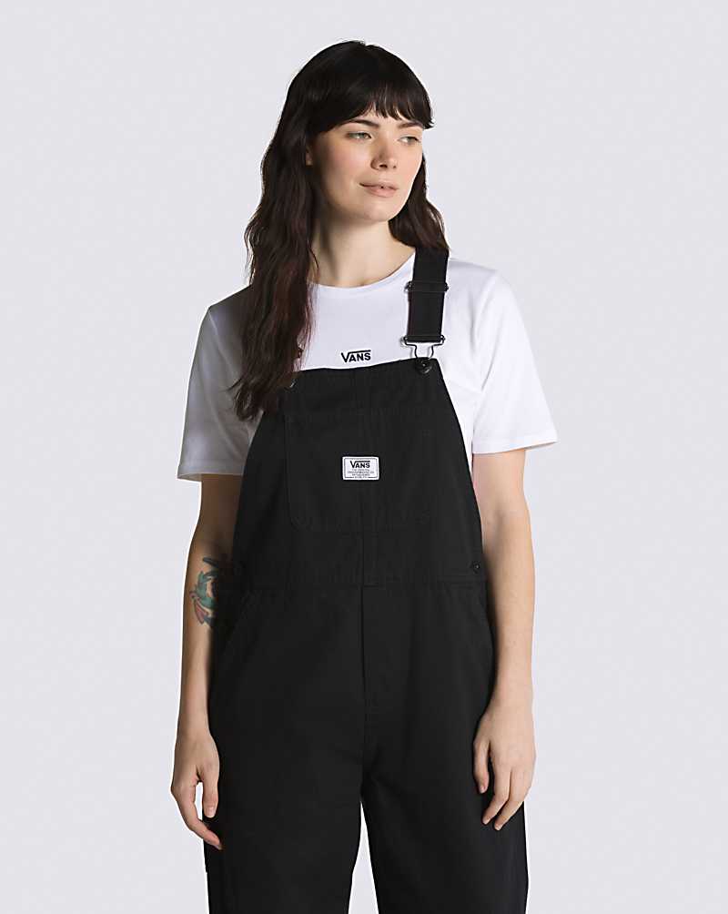 Vans Ground Work Women Overalls Black | DI1-2279