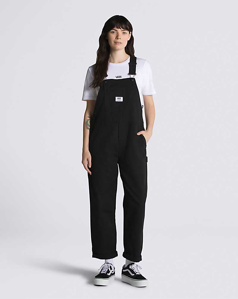 Vans Ground Work Women Overalls Black | DI1-2279