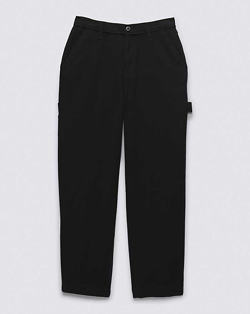 Vans Ground Work Women Pants Black | EU1-1502