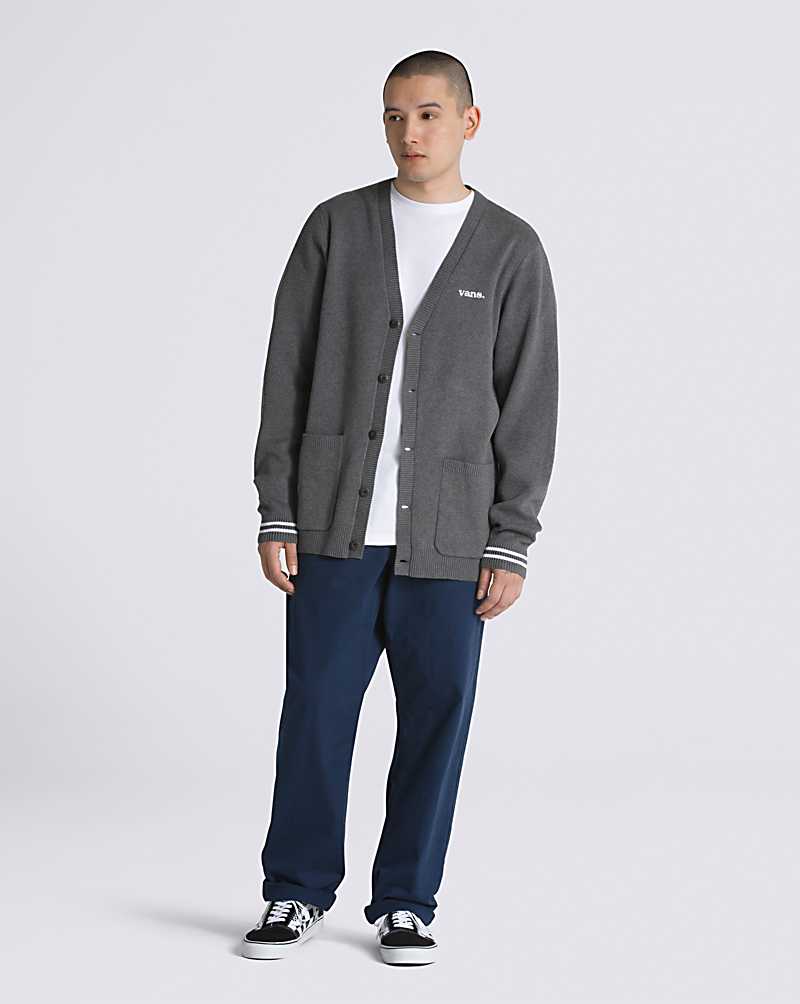 Vans Halecrest Men Cardigan Charcoal | HX1-9819