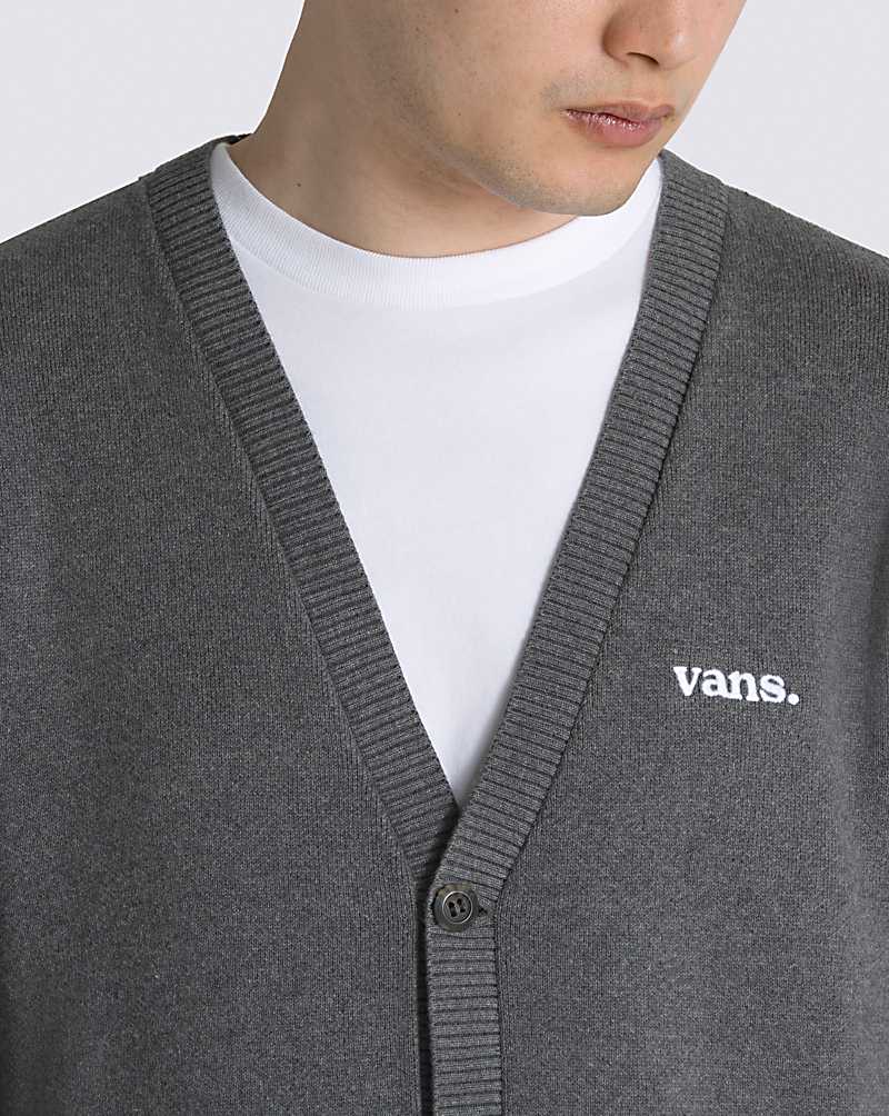 Vans Halecrest Men Cardigan Charcoal | HX1-9819