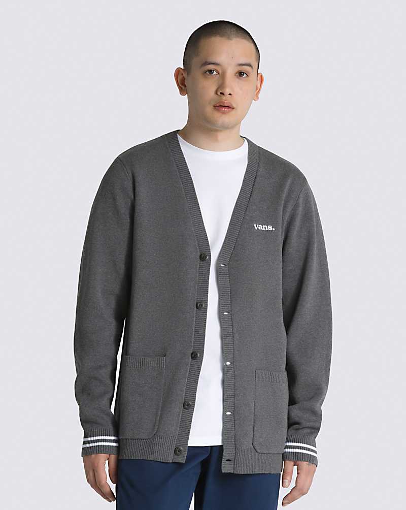 Vans Halecrest Men Cardigan Charcoal | HX1-9819