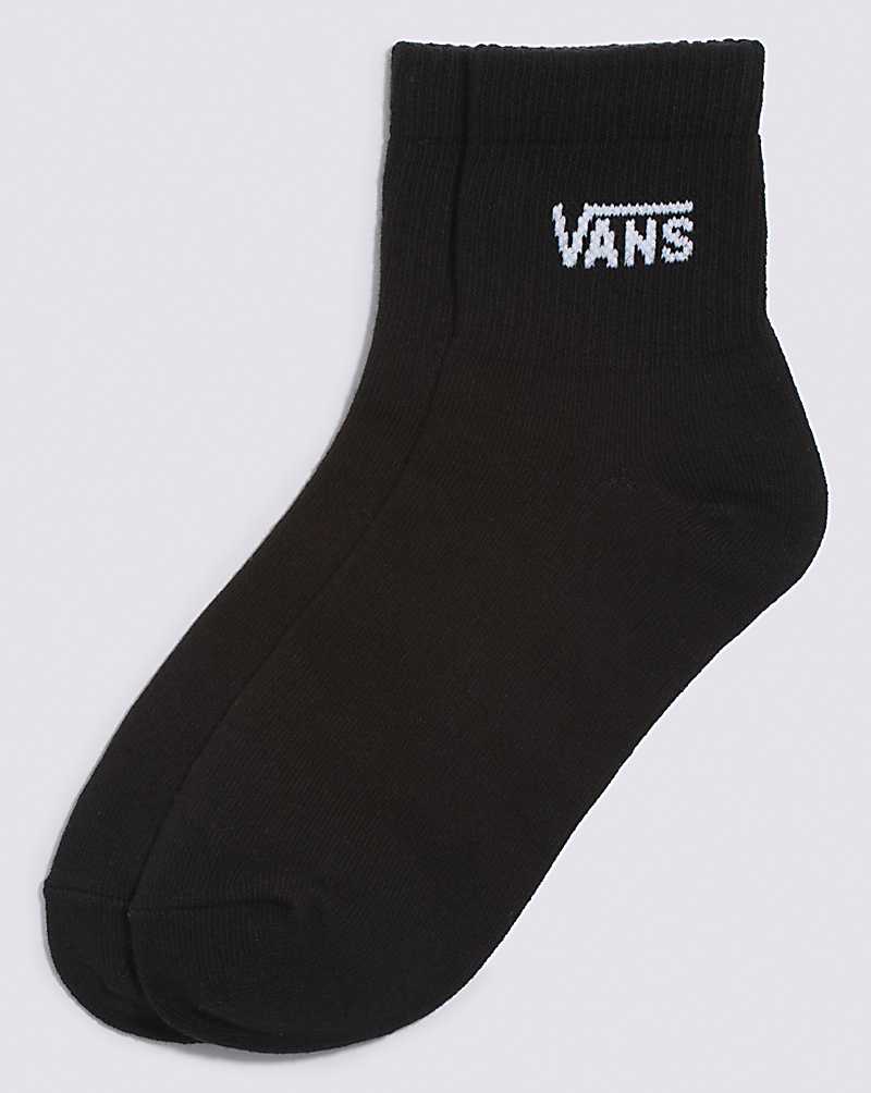 Vans Half Crew 6.5-10 1 Pack Women Socks Black | IP1-5696