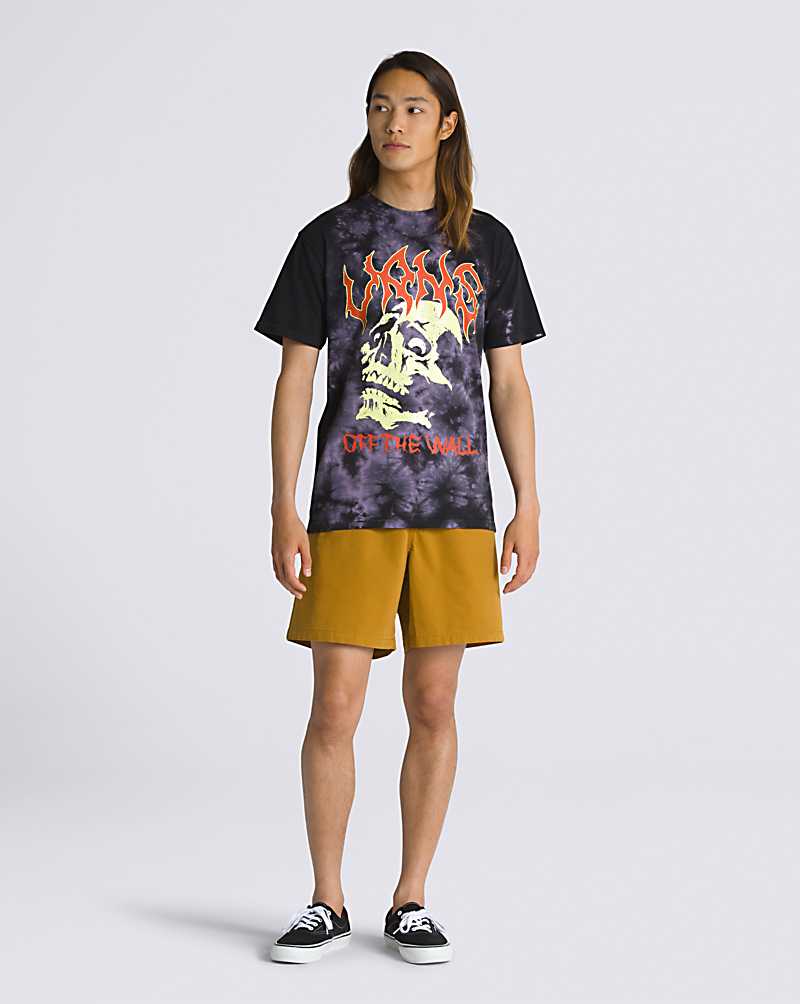 Vans Halloween Glow Men T Shirts Black | YQ1-8354