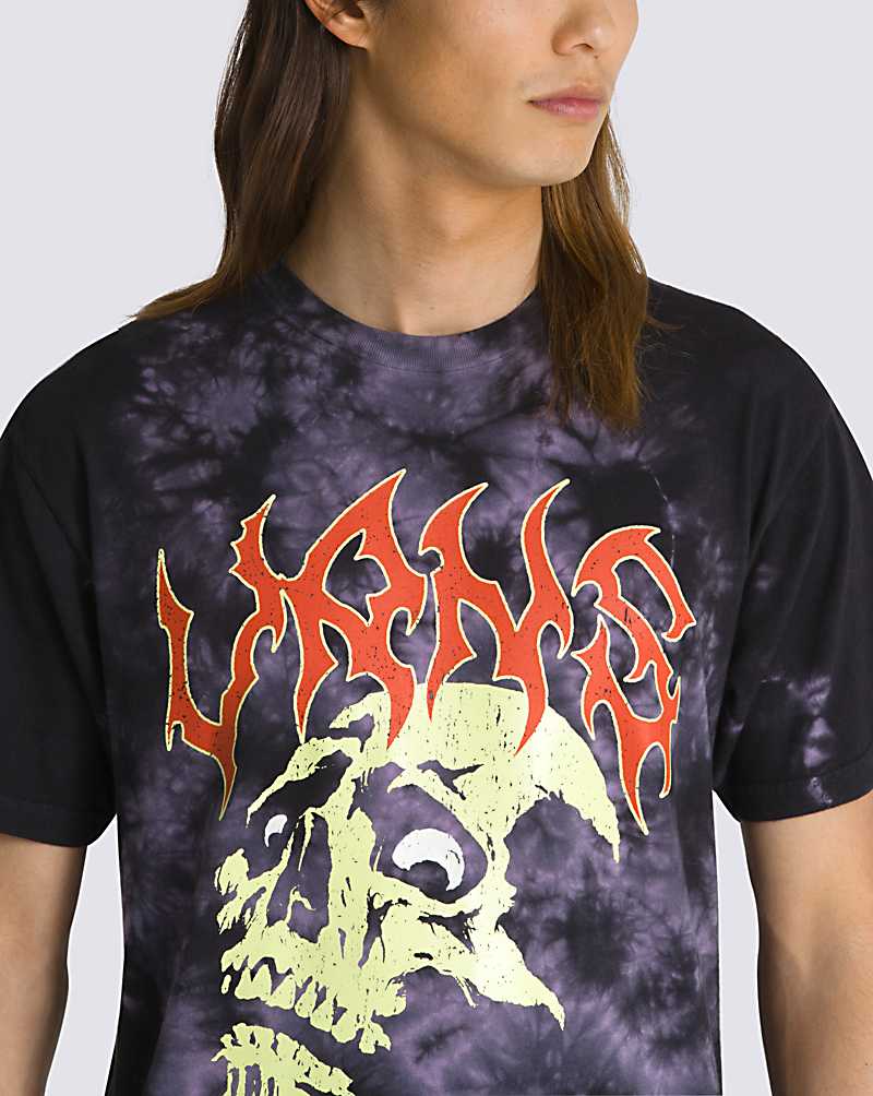 Vans Halloween Glow Men T Shirts Black | YQ1-8354