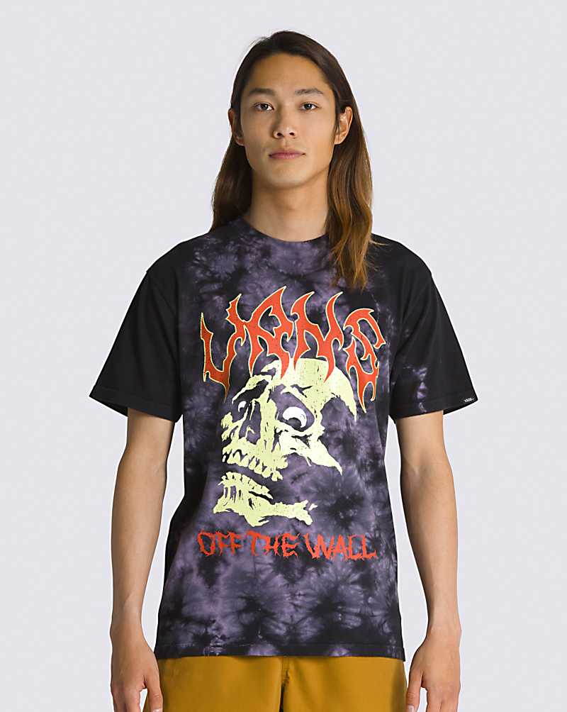 Vans Halloween Glow Men T Shirts Black | YQ1-8354