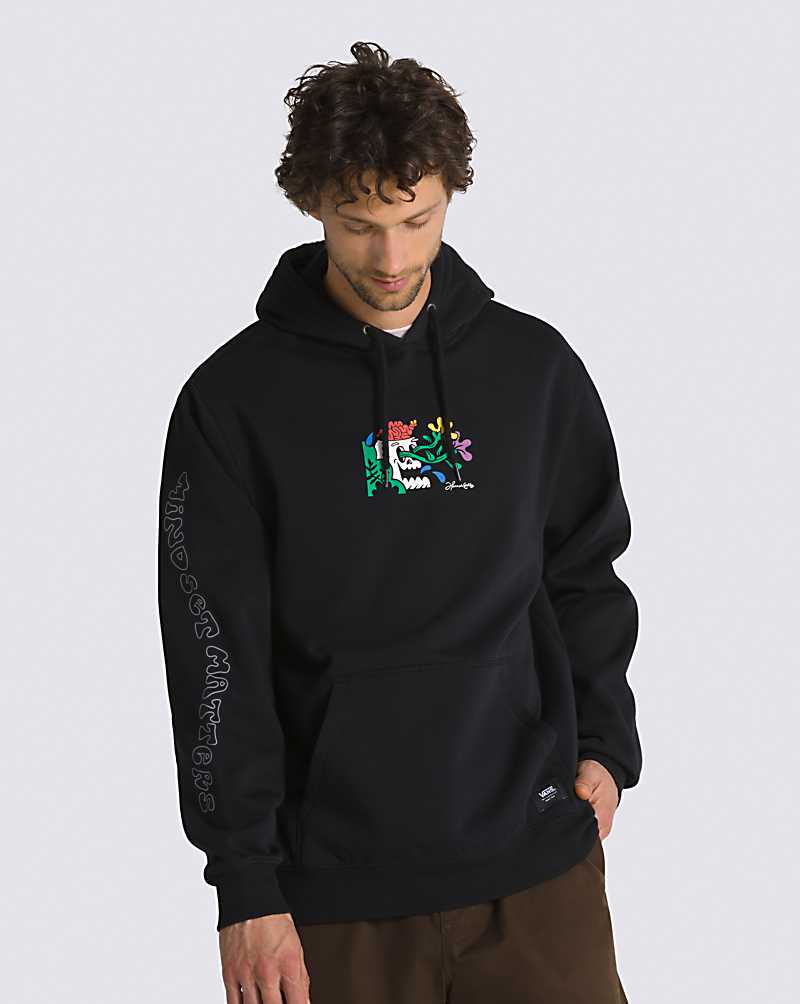 Vans Hannah Eddy Pullover Men Hoodie Black | CO1-3332