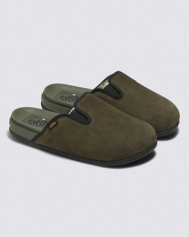 Vans Harbor Mule VR3 Shoe Women Slippers Olive / Black | ZE1-7311