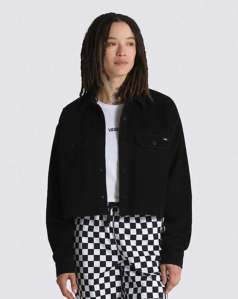 Vans Harmony Shacket Women Jackets Black | KG1-4877