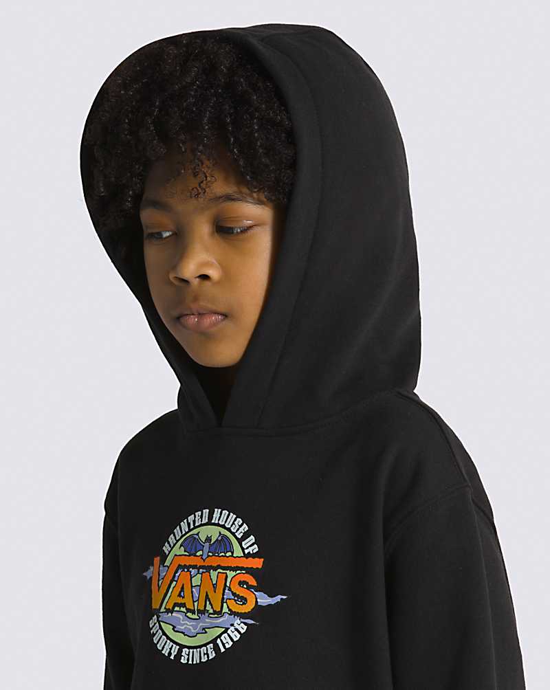 Vans Haunted House Of Glow Pullover Kids' Hoodie Black | LJ1-0282