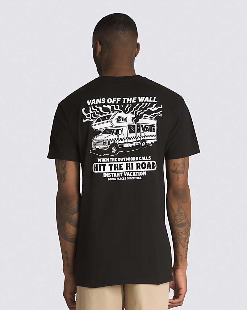 Vans Hi Road RV Men T Shirts Black | BS1-4084