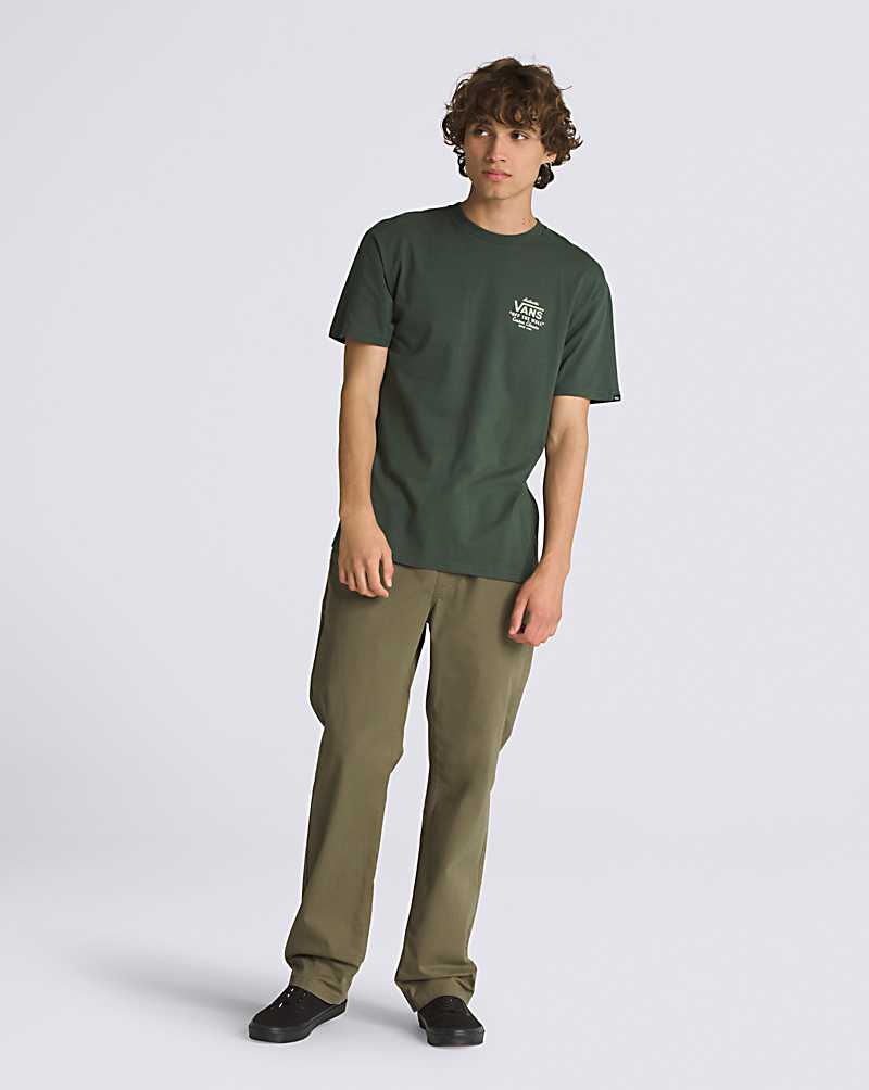 Vans Holder St Classic Men T Shirts Deep Green | NV1-7648