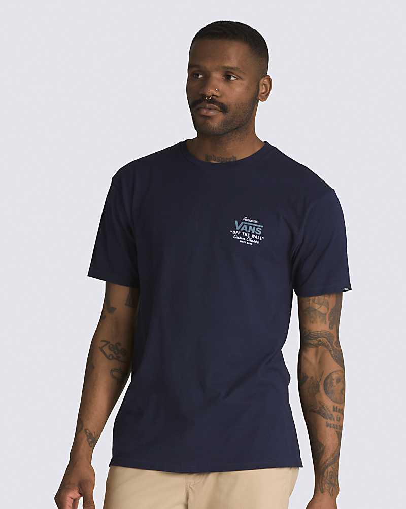 Vans Holder St Classic Men T Shirts Navy / Blue | LG1-0934