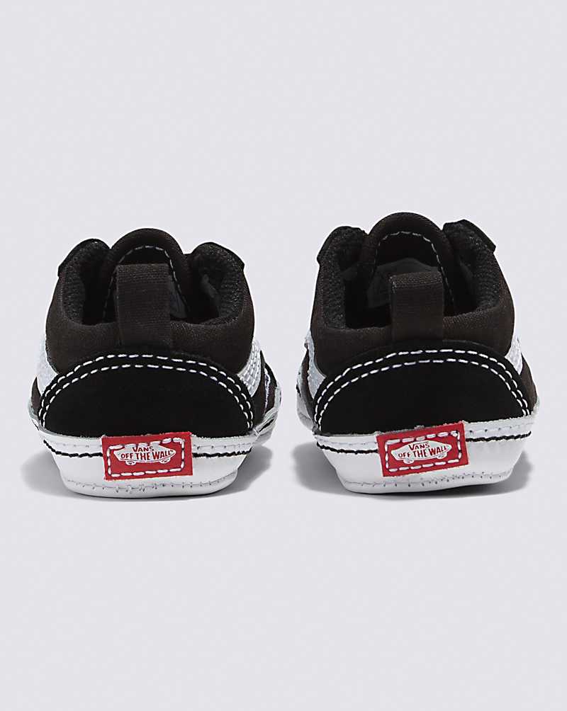 Vans Infant Old Skool Crib Shoes Kids' Sneakers Black / White | WT1-6131