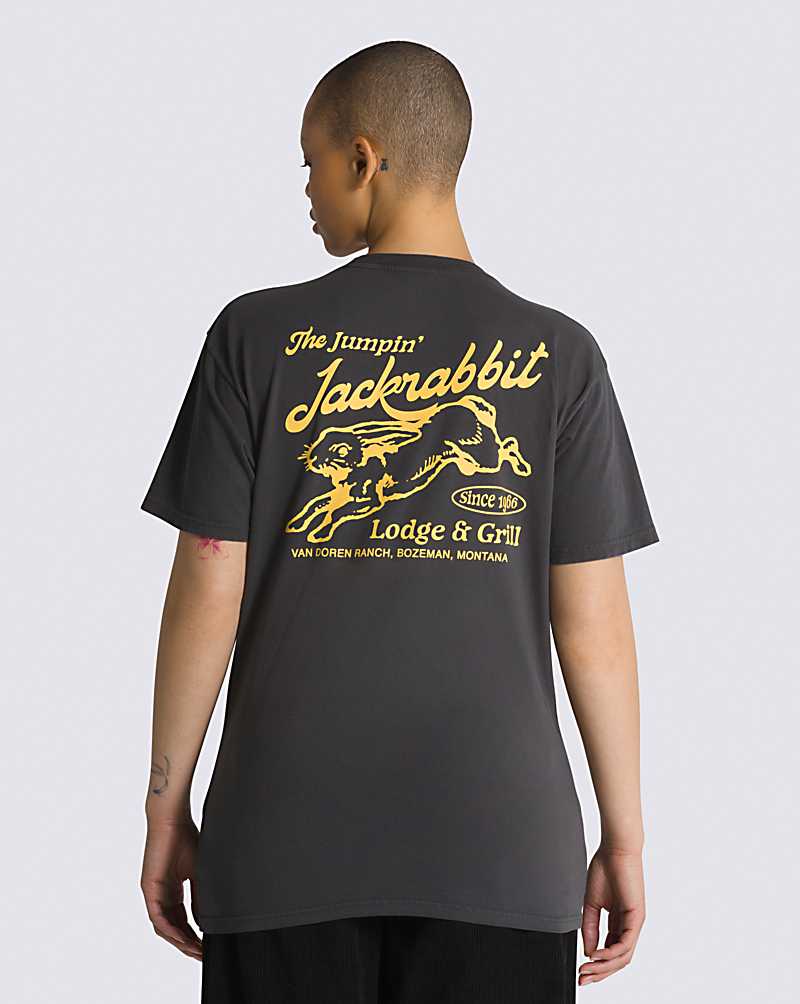 Vans Jackrabbits Grills Overdye Men T Shirts Black | YN1-3481