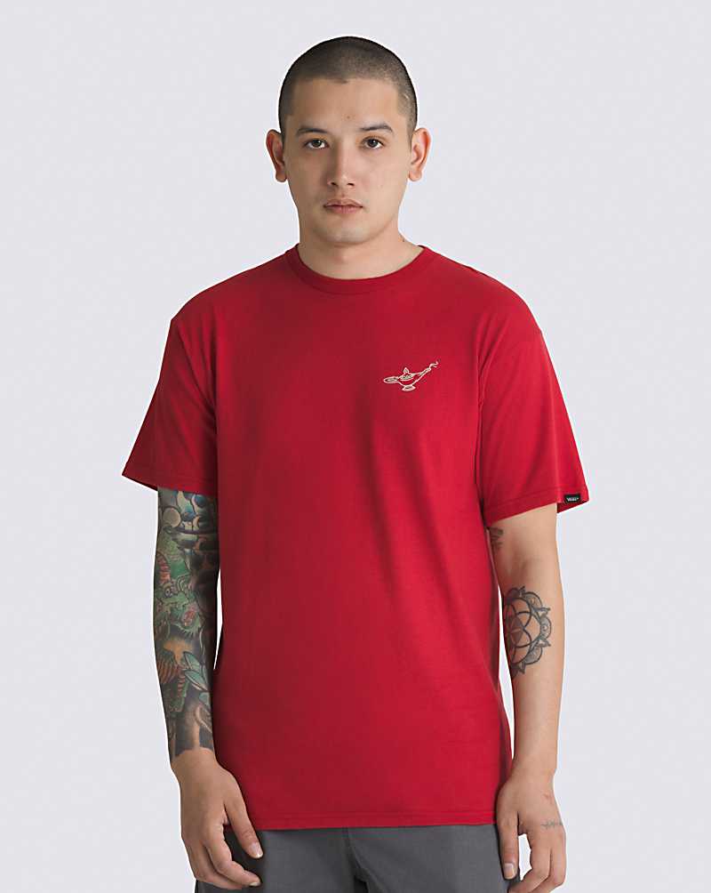 Vans Jafar Men T Shirts Red | EX1-8981