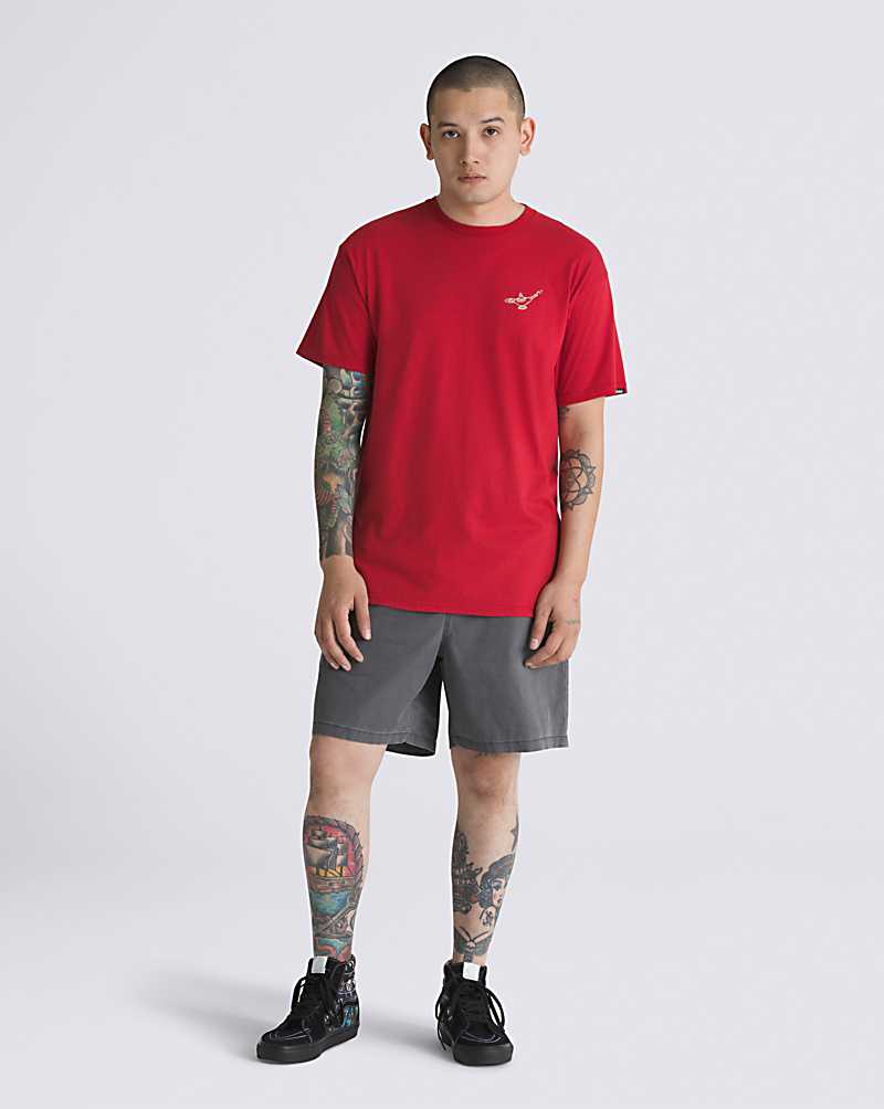 Vans Jafar Men T Shirts Red | EX1-8981