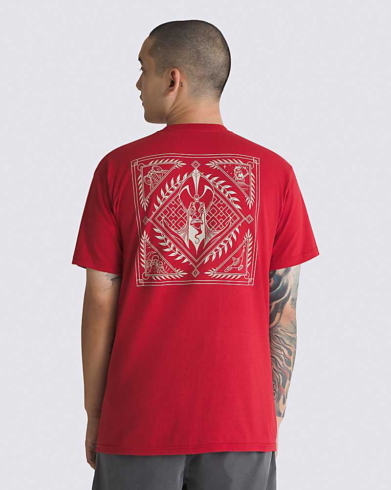 Vans Jafar Men T Shirts Red | EX1-8981