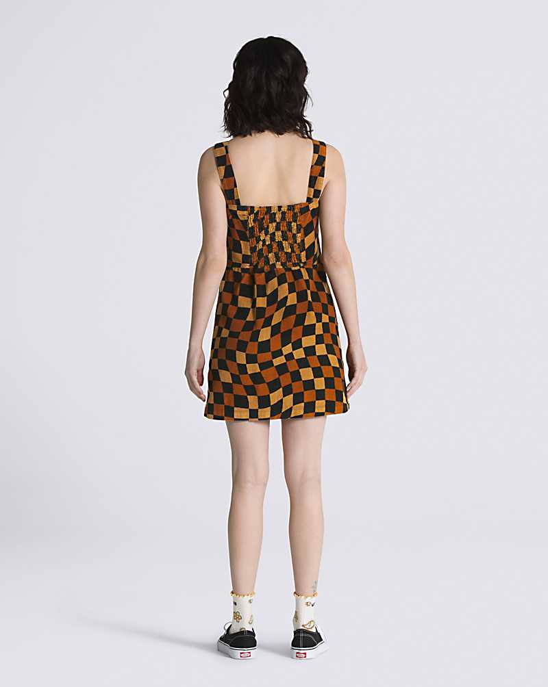 Vans Jagger Women Dress Black / Yellow | NF1-7482