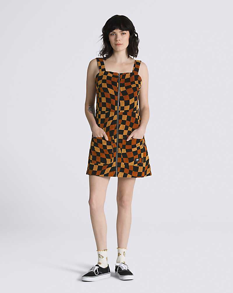 Vans Jagger Women Dress Black / Yellow | NF1-7482