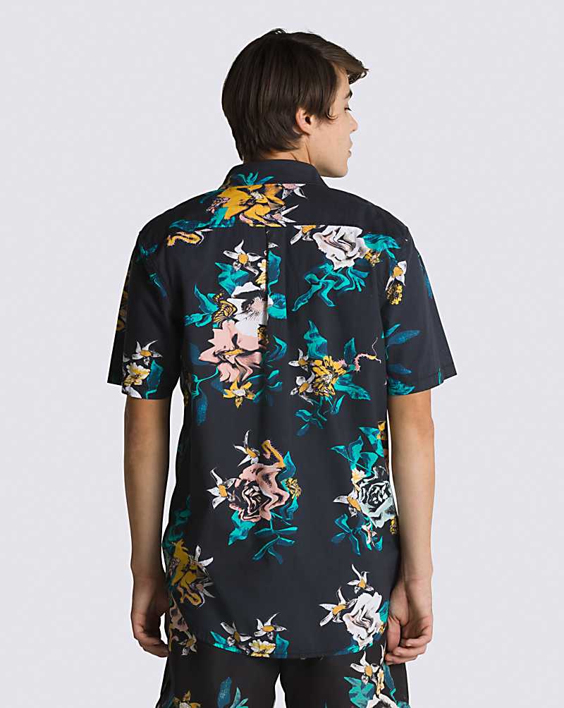 Vans Kessel Buttondown Men Shirts Black | FS1-3538