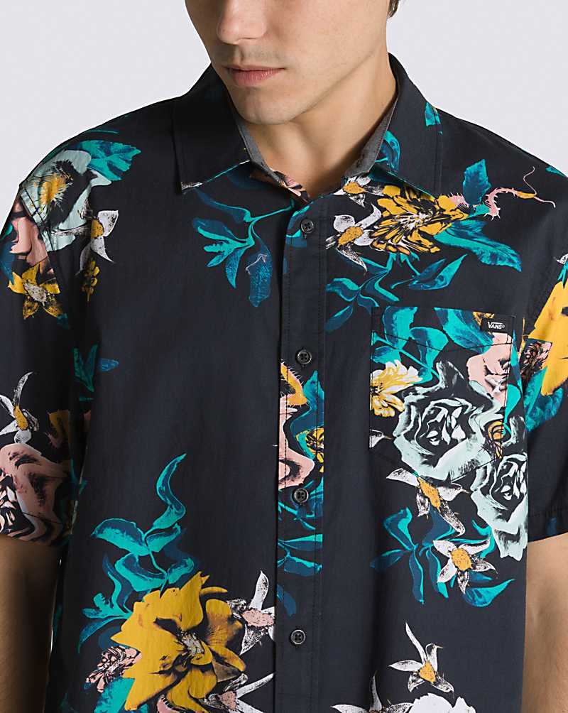 Vans Kessel Buttondown Men Shirts Black | FS1-3538