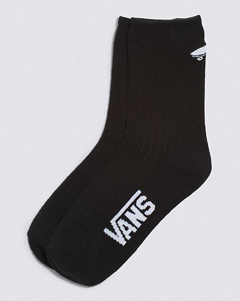 Vans Kickin It Crew 6.5-10 1 Pack Women Socks Black | WE1-2940