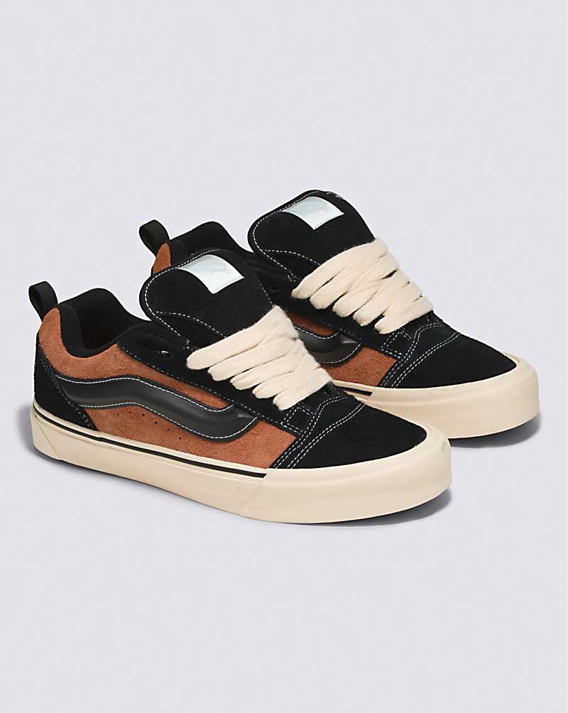 Vans Knu Skool Shoe Men Sneakers Black / Brown | YD1-7807