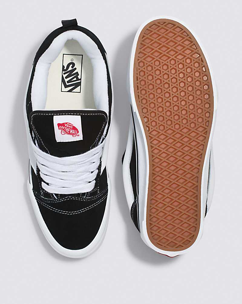 Vans Knu Skool Shoe Men Sneakers Black / White | ZY1-8348