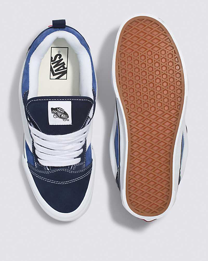 Vans Knu Skool Shoe Men Sneakers Navy / White | ZY1-6390