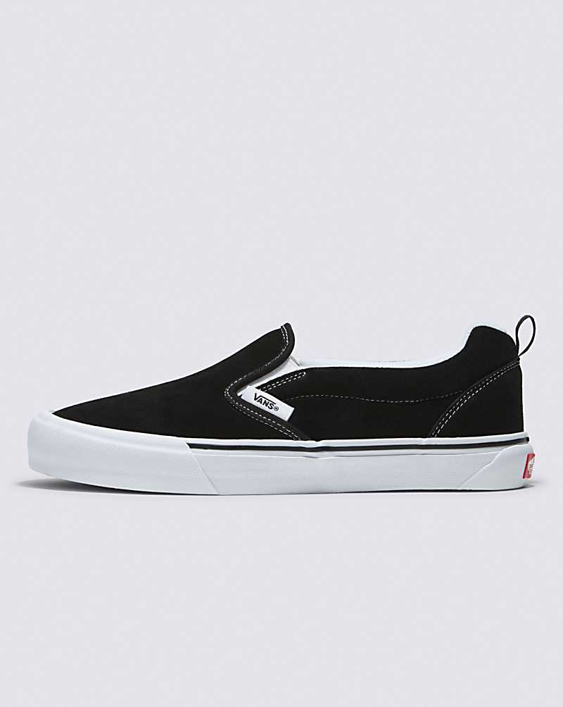 Vans Knu Slip Shoe Men Slip On Shoes Black / White | TS1-4163